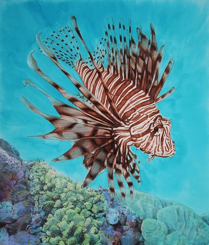 Chris Calle (B. 1961) "Lionfish"