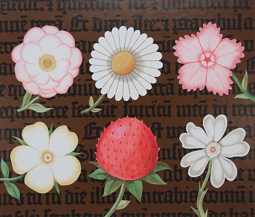 Erik Nitsche (1908 - 1998) "Flowers"