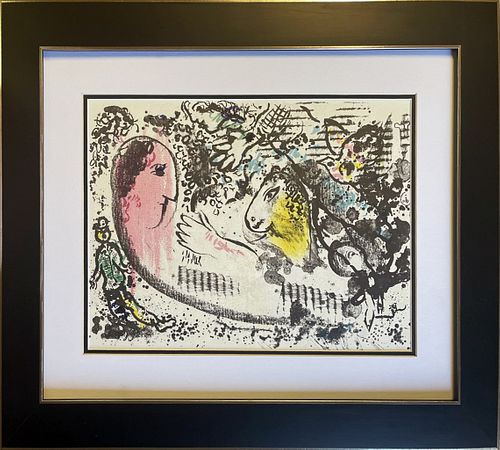Marc Chagall Original Lithograph after Chagall 1970