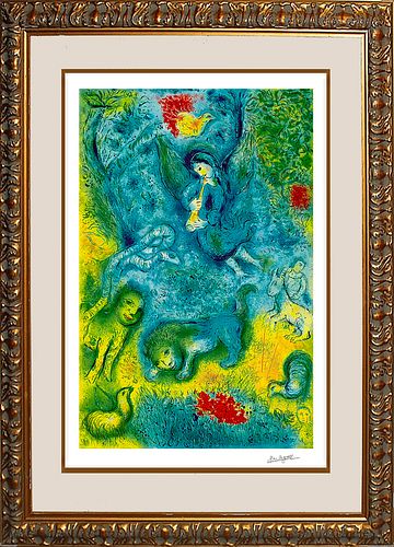 Marc Chagall Limited Edition Lithograph Magic Flute after Chagall