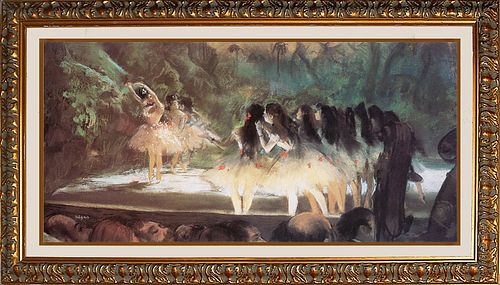 Ballet at the Paris Opera after Edgar Degas Hand embellished Limited Edition