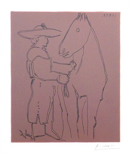 Style of Pablo Picasso: Picador and Horse