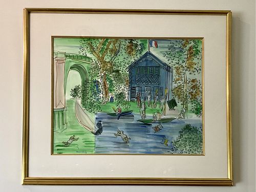 Watercolor Raoul Dufy