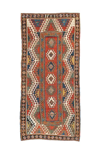 Antique Kazak Rug, 3'9" x 8'7" (1.14 x 2.62M)