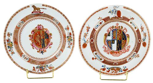 *Chinese Export Armorial Porcelain Plates, Boothby and Talbot
