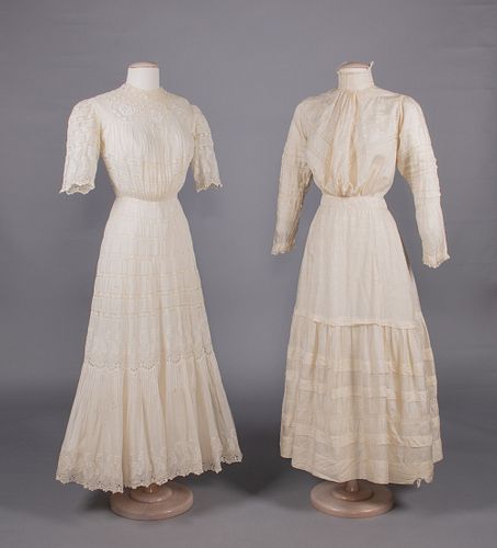 TWO TEA DRESSES, 1905-1907