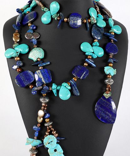 LAPIS AND TURQUOISE NECKLACE