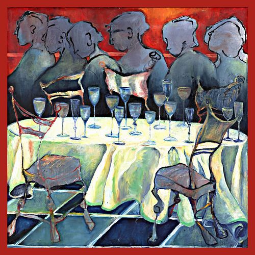 NATASHA TUROVSKY, The Last Supper, print on canvas