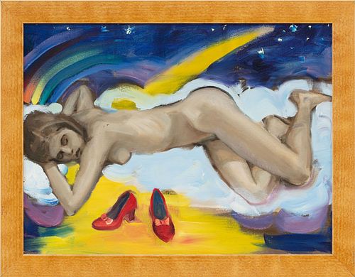 VICKI CHELF, Over the Rainbow, Oil on canvas