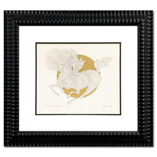 Guillaume Azoulay, "Rising Sun Sketch BBB" Framed 