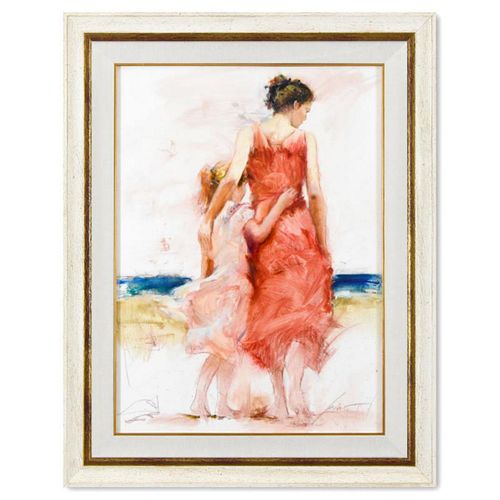 Pino (1939-2010), "Wrapped In Arms" Framed Origina