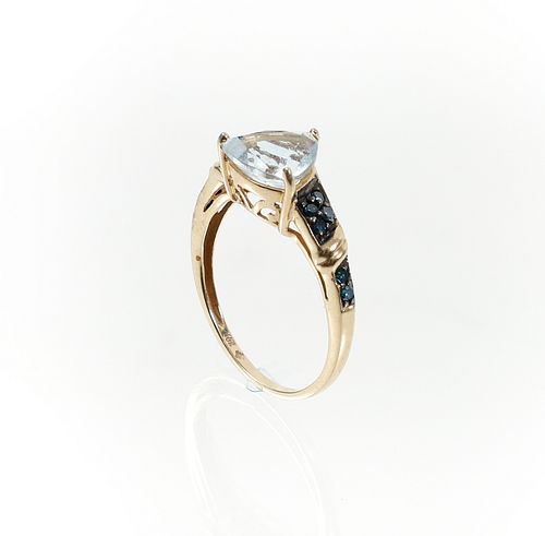 10K Tourmaline Sapphire Ring