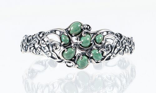 Carolyn Pollack Silver Turquoise Cuff Bracelet
