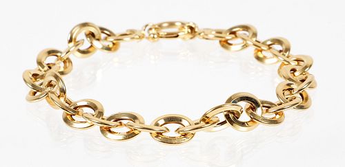 14K Oval Chain Link Bracelet