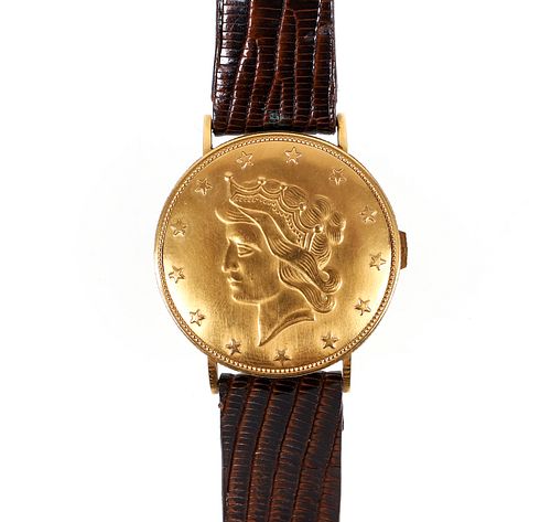 Women's Louvic Coin Face Wrist Watch