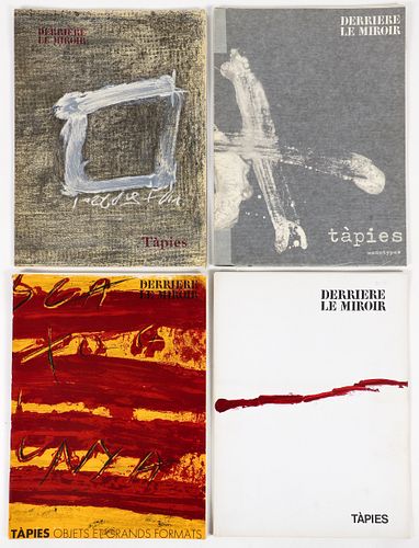 Four Volumes Derriere Le Miroir Tapies Lithographs