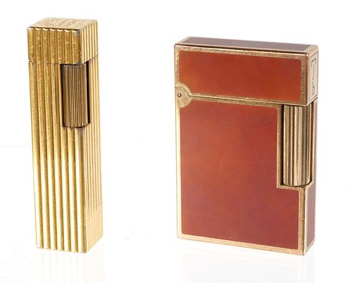 Two Vintage Dupont and Cartier Lighters