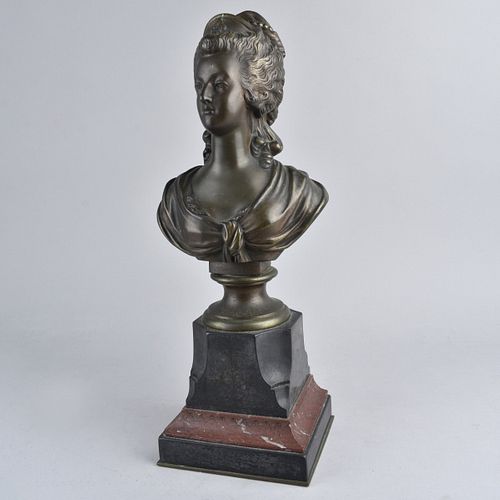 Antique French Bronze Bust