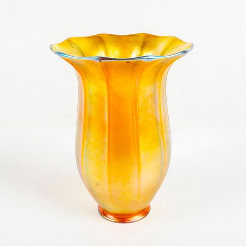 Vintage Quezal Glass Lustre Lamp Shade