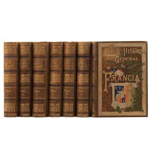 Guizot, M. Historia General de Francia. Barcelona: José Espasa, editor, sin año. Continuada desde 1789 hasta 1848 por Mme. de Witt. 7 p