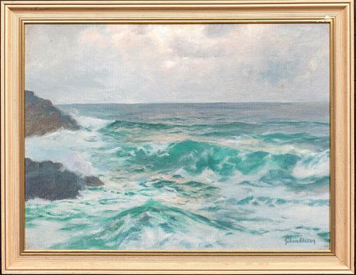 COSTAL SEASCAPE OIL PAINTING