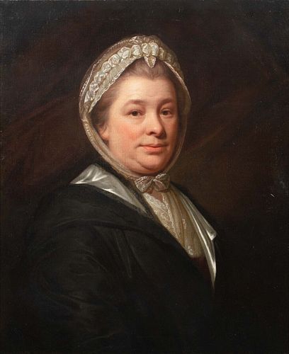 PORTRAIT OF A LADY WITH LACE OIL PAINTING