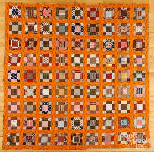 Nine patch variant patchwork quilt