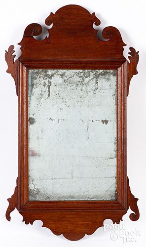 Two small Chippendale mahogany mirrors, early 19th