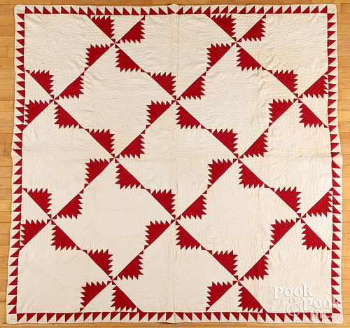 Two patchwork quilts, 19th and 20th c.