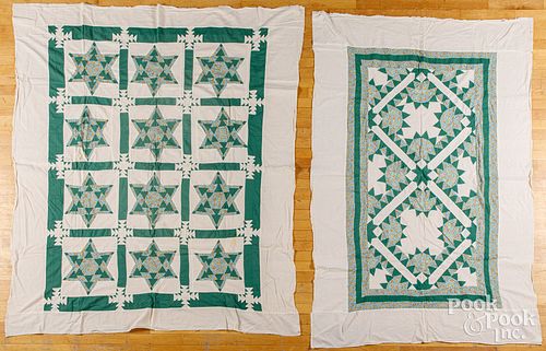 Group of unfinished quilts, 19th and 20th c.