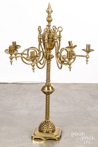 Brass candelabrum