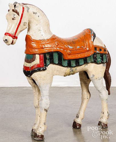 Painted zinc horse
