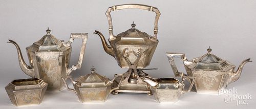 Sterling silver tea and coffee service