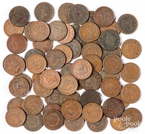 Approximately sixty-two US large cents