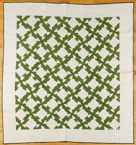 Two patchwork quilts, ca. 1900