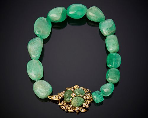 An Iradj Moini emerald bead necklace