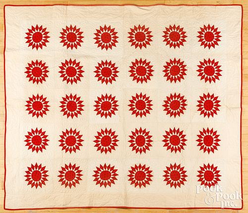 Mariners star variant patchwork quilt, ca. 1900