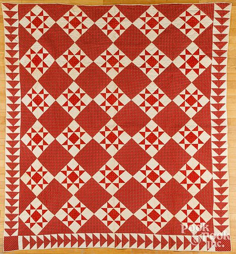 Ohio star patchwork quilt, 19th c.