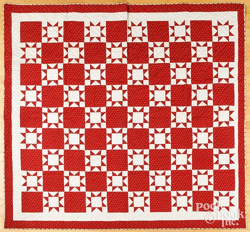 Ohio star patchwork quilt, 19th c.