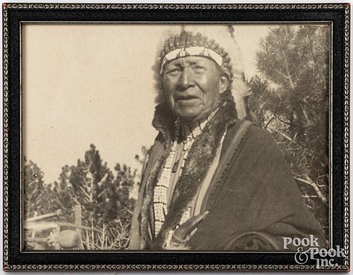Native American Indian chief photograph