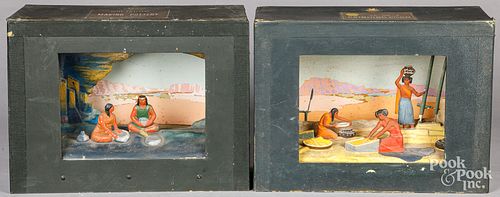Two WPA project dioramas
