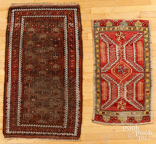 Beluch mat and a Turkish mat, early 20th c.