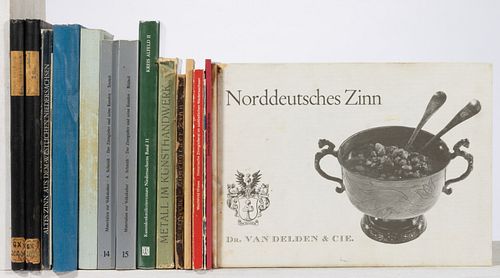 NORTHERN GERMANY PEWTER REFERENCE VOLUMES, LOT OF 15