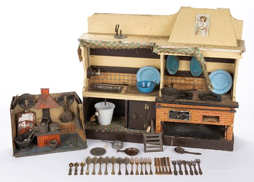 AMERICAN KITCHEN DIORAMA TOY SETS WITH CONTENTS,
