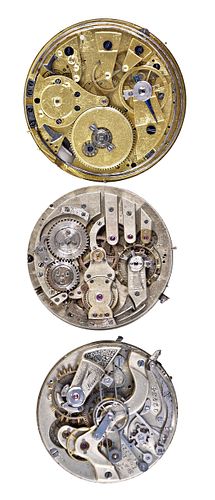 A lot of quarter repeating and pocket chronograph movements
