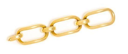 * An 18 Karat Yellow Gold Open Link Bracelet, 60.80 dwts.