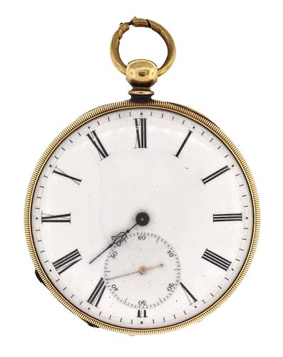 A late 19th century gold pocket watch signed Chs. F. Tissot & Son