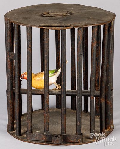 Tin birdcage, early 19th c.