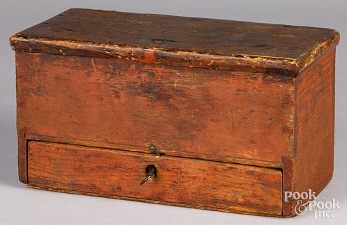 Pennsylvania pine work box, 19th c.