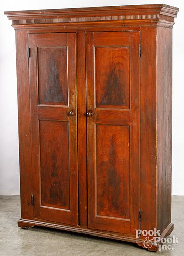 Pennsylvania painted canning cupboard, 19th c.